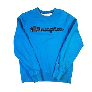 Champion Reflective logo fleece crewneck sz M